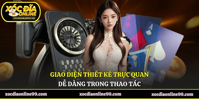 Giao diện thiết kế trực quan, dễ dàng trong thao tác